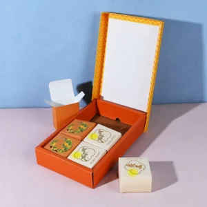 Custom Recyclable Corrugated and White Cardboard Mooncake Packaging Box with ISO22000, FSC and RoHS Certification
