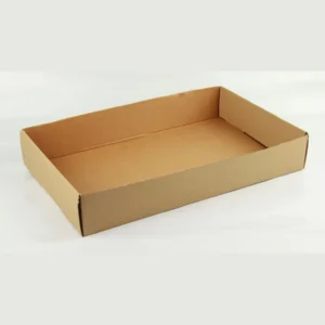 Custom Recyclable Foldable Solid Color Matte Laminated Paperboard Gift Basket and Market Tray