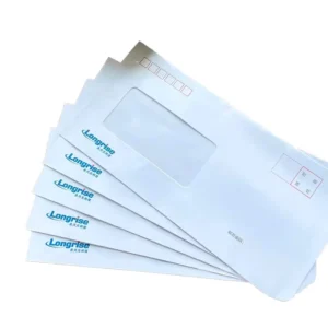 Custom Recyclable Paper Shipping Envelopes for Mailing with Custom Logo and Printed Packaging Window Envelope