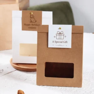 Aangepaste Recyclebare Herbruikbare Waterdichte Voedselveilige Verpakking Doos voor Koekjes met Venster