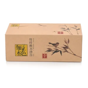 Custom Recycled Kraft Paper Window Box Packaging with Color Printing