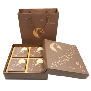Custom Recycled Paper Box for Baked Pastries and Mooncakes with Logo
