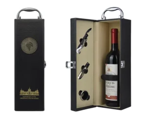 Custom Recycled Paper Wine Box Red Wine Bottle Shipping Paper Boxes