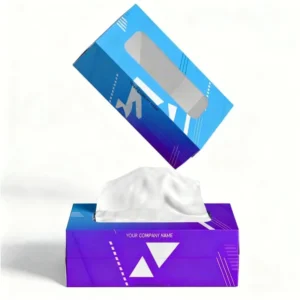 Custom Recycled Tissue Paper Mailer Box Folding Biodegradable Household Shipping Box