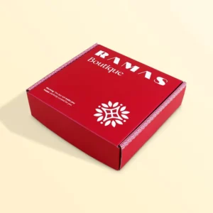 Custom Red Eco-Friendly Paper Cosmetic Packaging Box