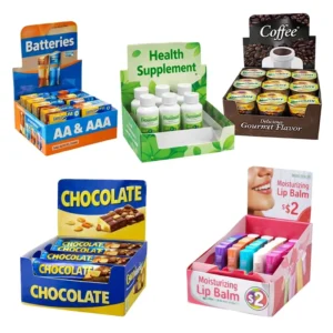 Custom Retail Kraft Paper Folder Display Packaging Box, Varnished Recyclable Corrugated POS