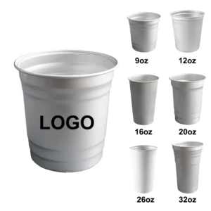 Custom Reusable Aluminum Beverage Cups Beer Drinking Stadium Metal Tumbler Mugs with Logo 9 oz 16 oz 20 oz 32 oz