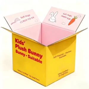 Custom Reusable Durable Corrugated Paper Box with Brown Pattern, Eco-Friendly and Recyclable