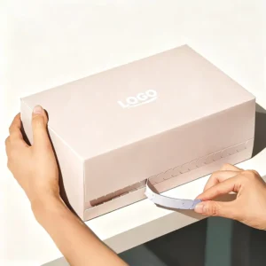 Custom Reusable Recyclable Corrugated Cardboard Self-Sealing Mailer Shipping Boxes with Tear Strip Printing