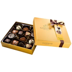 Custom Rigid Cardboard Chocolate Gift Packaging Box with Ribbon for Birthdays and Holidays