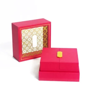 Custom Rigid Cardboard Fold Jewelry Drawer Boxes with EVA Insert for Necklace, Earring, and Ring