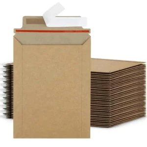 Custom Rigid Kraft Long Paperboard File Packaging Envelope