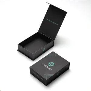 Custom Rigid Magnetic Paper Box with Non-foldable Structure for Premium Electronics Packaging High-End Gift Solutions