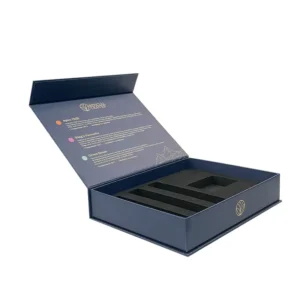 Custom Rigid Magnetic Tea Gift Box with Insert and Hot Stamping Logo