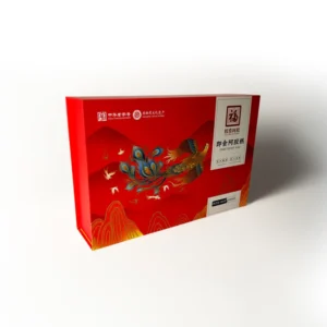 Custom Rigid Matte Shoulder Tea Gift Box with Cardboard Insert Eco-Friendly Food Packaging