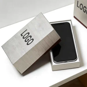 Custom Rigid Paperboard Gift Box with UV Embossing, Logo Printing, and Sponge Lining for Smartphones and Tech Gadgets