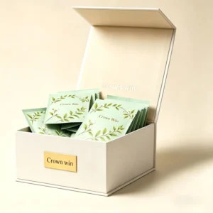 Custom Rigid Paperboard Magnetic Gift Box, Food Grade, Green Tea and Snacks Packaging