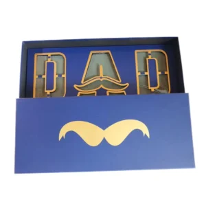 Custom Rigid Rectangular Dad Flower Box for Gift Flowers