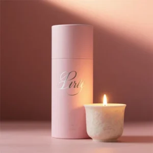 Custom Round Cylinder Cardboard Packaging Perfume Bottle Paper Tube for Mini Candle Tea Coffee and Essential Oils