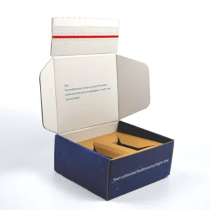 Custom Self-Sealing Adhesive Tear-Strip Pill Medicine Cardboard Mailer Box