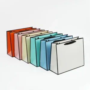 Custom Shopping Paper Bag Shopping Tote Gift Paper Bags With Handle