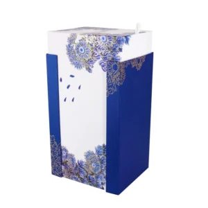 Custom Single-Bottle Red Wine Box With Sublimation Print, Recyclable Kraft Cardboard And Embossing