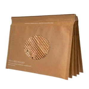 Custom Size 100% Recycled Biodegradable Kraft Paper #0 9×6 Inch Natural Honeycomb Padded Mailer Envelope Shipping Bag