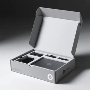 Custom Size Corrugated Recyclable Paper Computer Accessories Pack Box with Insert for Laptop Power Cords