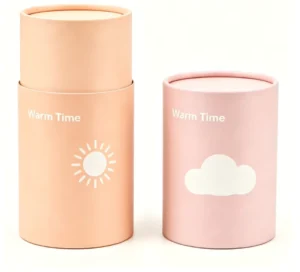 Custom Size Custom Logo Personalized Print Round Kraft Cylinder Tube Eco Friendly Paper Canister for Tea Candy Gift Packing Box