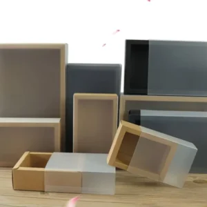 Custom Size Drawer Paper Box with Clear Window