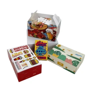 Custom-Size Foldable Cardboard Packaging Gift Box with Handle and Custom Logo