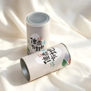 Custom Size Food-Grade Kraft Paper Cylinder Canister for Popcorn and Cookies