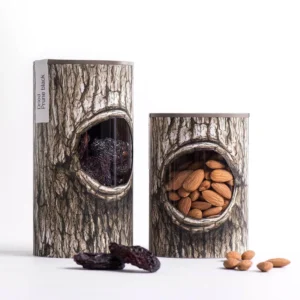 Custom-Size Food Grade Round Paper Tube Canister for Dried Fruit with Moisture-Proof Gift Packaging