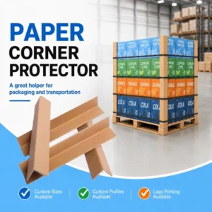 Custom Size Paper Corner Protector Durable Kraft Paper Edge Guard for Carton Box Pallet Strapping and Furniture Protection