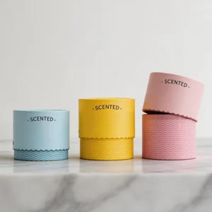 Custom Size Printed Cylinder Eco-Friendly Gift Packaging for Fragrance, Candles, and Perfume with Lid
