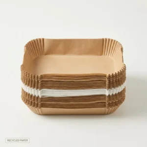 Custom Size Rectangular Disposable Air Fryer Paper Liners Non-Stick Baking Parchment Paper Sheets