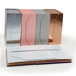 Custom Size Recyclable Cardboard Paper Hard Rigid Magnet Box Packaging Luxury Folding Magnetic Gift Box with Magnetic Lid