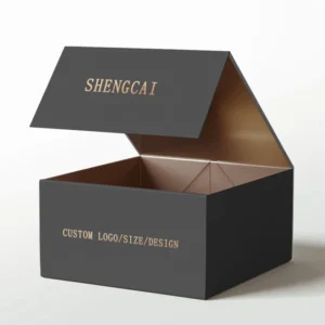 Custom Size Recyclable Cardboard Paper Rigid Folding Magnetic Gift Box with Magnetic Lid