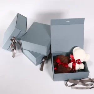 Custom Size Recyclable Cardboard Paper Rigid Folding Magnetic Gift Box with Magnetic Lid