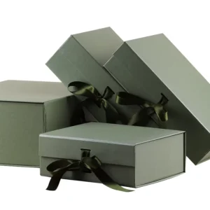 Custom Size Recyclable Cardboard Paper Rigid Magnetic Folding Gift Box with Magnetic Lid