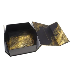 Custom-Size Recyclable Folding Rigid Cardboard Gift Box with Magnetic Lid