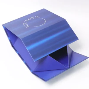 Custom Size Recyclable Rigid Cardboard Folding Magnetic Gift Box with Lid
