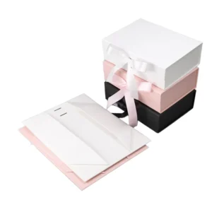 Custom Size Recyclable Rigid Cardboard Gift Box with OEM Logo Printing