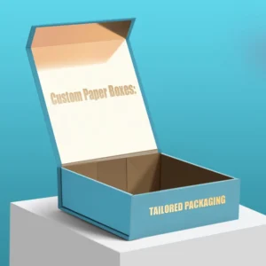 Custom Size Recyclable Rigid Cardboard Magnetic Folding Gift Box with Magnetic Lid