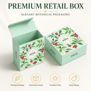 Custom Size Tuck Flap Folding Carton Box, Kraft Cardboard, Tuck Top, Auto-Lock Bottom, White Reverse Tuck End