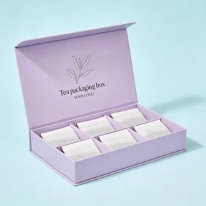 Custom Slotted Coffee Tea Beverage Packaging Boxes Glossy/Matt Laminated Stamping UV Coating Recyclable Paperboard