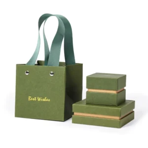 Custom Small Craft Paper Skincare and Jewelry Ring Gift Box with Logo