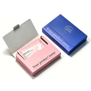 Custom Small Full-Color Printed Recyclable White Card Paper Box for Face Masks