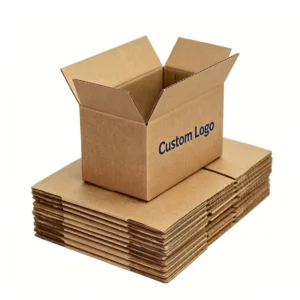 Custom Small Kraft Corrugated Open-Top Wax-Coated Cold Chain Mailer Box