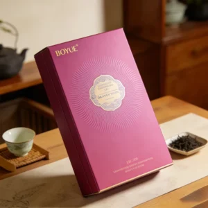 Custom Square Coated Paper Tea Packaging Box with Matte Lamination and Embossing for Gifting